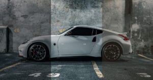 An expensive car with window tint